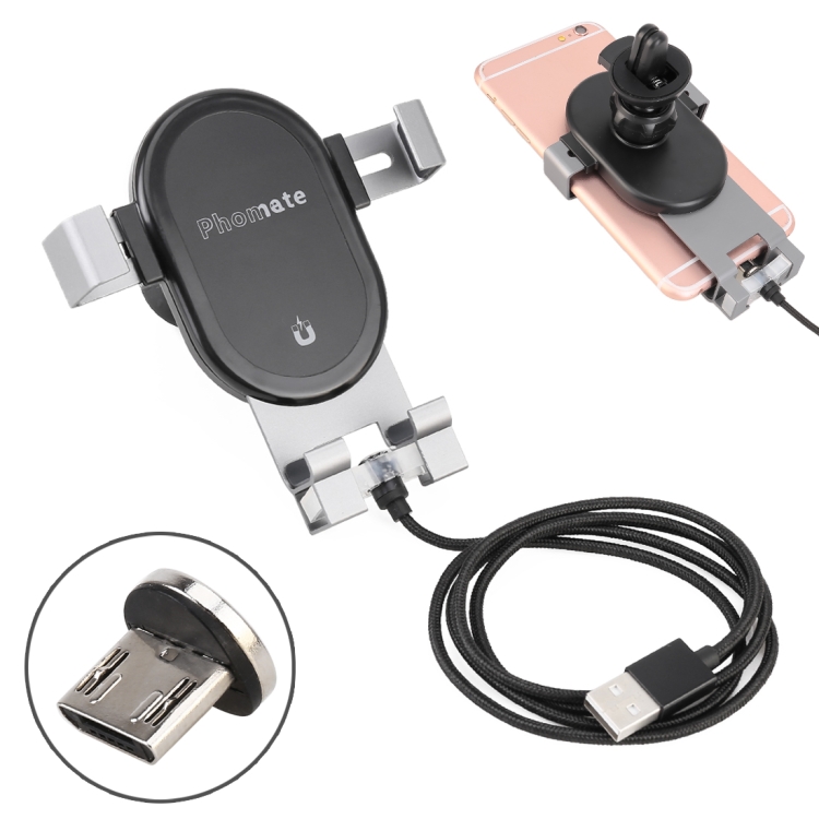

Micro Port Universal Car Air Outlet Mobile Phone Charging Bracket