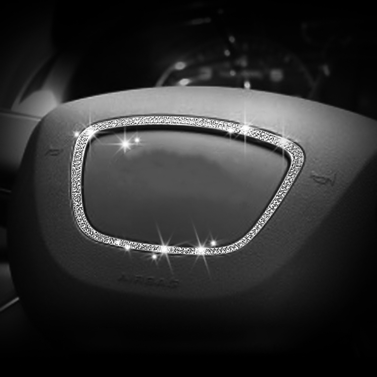 

Universal Car Steering Wheel Trapezoid Diamond Decorative Stickers for Audi