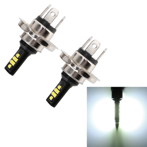 

2 PCS H4 DC9-16V / 3.5W(H) 1.1W(L) / 6000K / 320LM Car Auto Fog Light 12LEDs SMD-ZH3030 Lamps, with Constant Current (White Light)