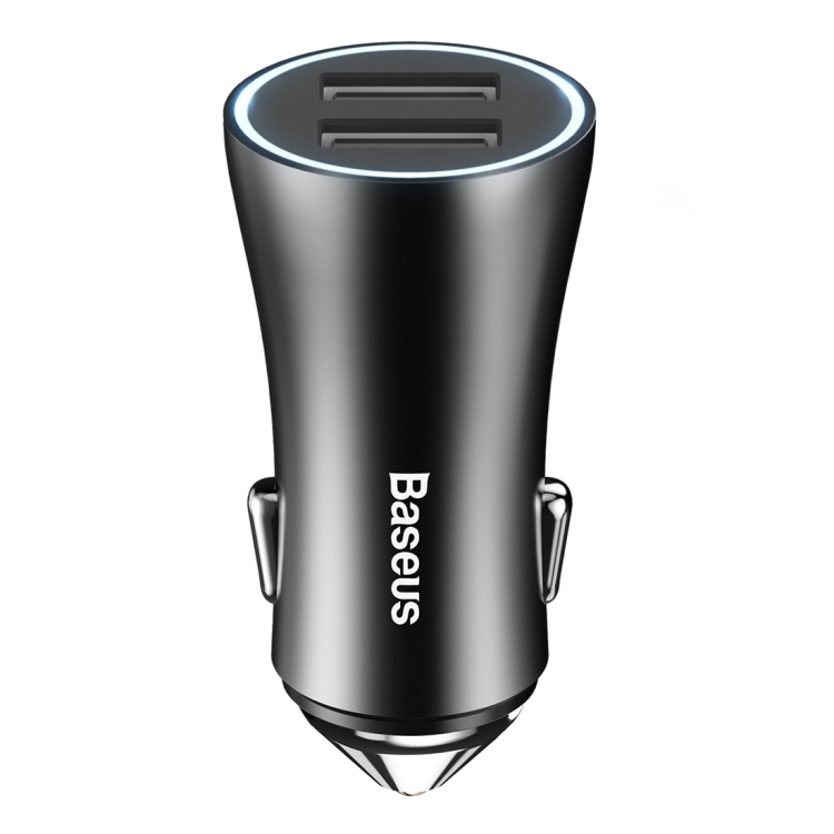 

Baseus Golden Idea Car Intelligence Charger, for iPhone, iPad, Samsung, HTC, Sony, LG, Huawei, Lenovo, and other Smartphones or Tablet(Black)