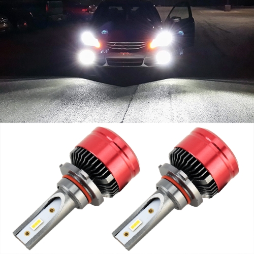 

2 PCS V19 9006 / HB4 DC12-24V / 28W / 6000K / 2000LM IP65 Car LED Headlight Lamps, with 6 CSP Lamps(White Light)