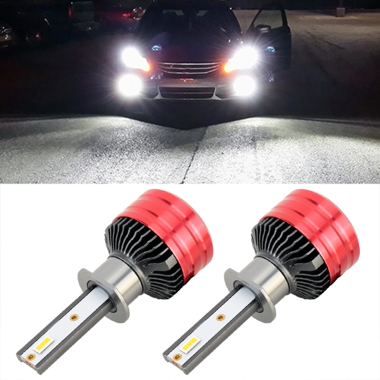 

2 PCS V19 H1 DC12-24V / 28W / 6000K / 2000LM IP65 Car LED Headlight Lamps, with 6 CSP Lamps(White Light)