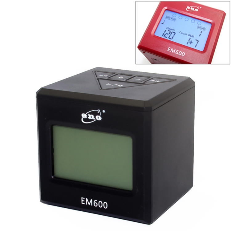 

ENO EM600 LCD Display Screen Mini Electronic Dumb Combat Board Trainer Drum Exercise Metronome (Black)