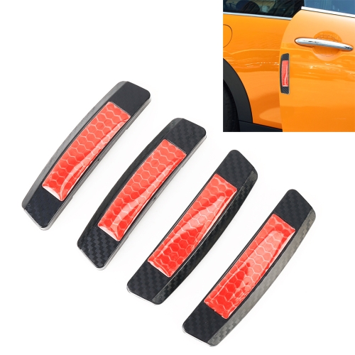 

4 PCS Car Door Noctilucent Anti-collision Strip Protection Guards Trims Stickers(Black)