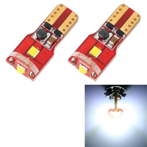 

2 PCS T10 / W5W / 168 / 194 DC12V / 1.6W / 6000K / 130LM 3LEDs SMD-3030 Car Red Board Clearance Light (White Light)