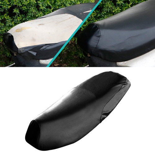 

Waterproof Motorcycle Black Leather Seat Cover Prevent Bask In Seat Scooter Cushion Protect, Size: L, Length: 55-60cm; Width: 25-35cm