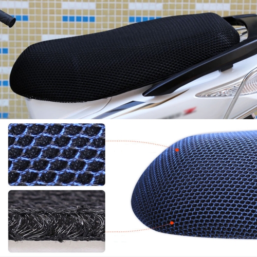 

Waterproof Motorcycle Sun Protection Heat Insulation Seat Cover Prevent Bask In Seat Scooter Cushion Protect, Size: M, Length: 60-70cm; Width: 40-45cm (Black)