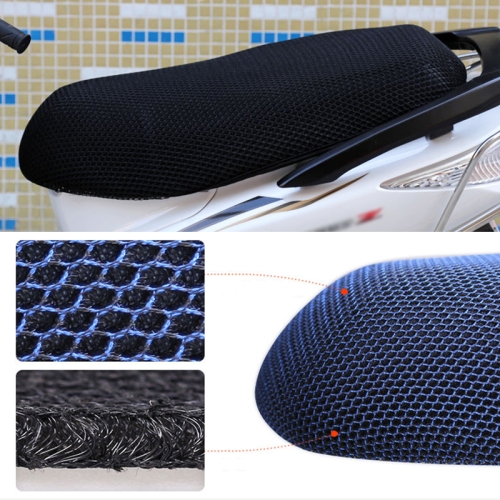 

Waterproof Motorcycle Sun Protection Heat Insulation Seat Cover Prevent Bask In Seat Scooter Cushion Protect, Size: XXL, Length: 86- 92cm; Width: 40-56cm(Black)