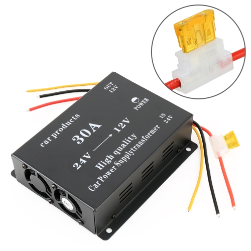 

DC 24V to 12V 30A 360W Car Pressure Reducer Power Step-down Transformer