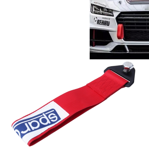 

Sparco Universal Front Rear Racing Car Tow Towing Strap Bumper Hook Up To 10000 LBS(4.5T)(Red)
