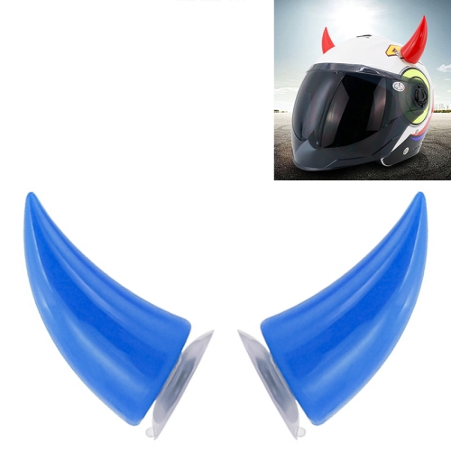 

2 PCS Motorcycle Helmet Devil Decoration Motorbike Helmet Suction Cups Horns Decoration Headwear Sucker(Blue)