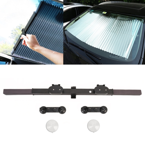 

Car Retractable Windshield Sun Shade Block Sunshade Cover for Solar UV Protect, Size: 65cm