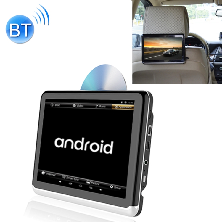 

A10D Universal Full HD 10.1 inch Android 6.0 Car Seat Back Radio Receiver MP5 Player, Support Mirror Link / WiFi / FM, with DVD Play without Battery