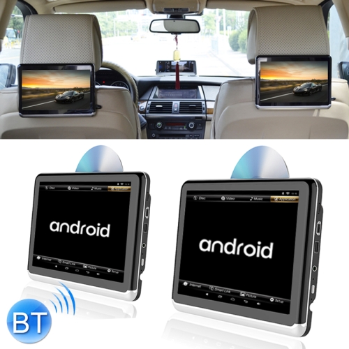 

2 PCS A10D Universal Full HD 10.1 inch Android 6.0 Car Seat Back Radio Receiver MP5 Player, Support Mirror Link / WiFi / FM, with DVD Play and Battery