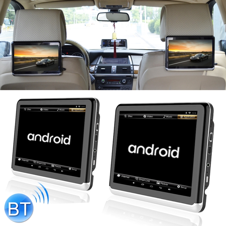 

2 PCS A10 Universal Full HD 10.1 inch Android 6.0 Car Seat Back Radio Receiver MP5 Player, Support Mirror Link / WiFi / FM, without DVD Play with Battery
