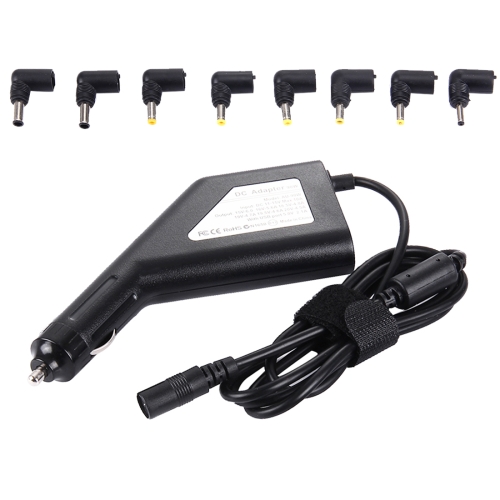 

Laptop Notebook Power 90W Universal Car Charger with 8 Power Adapters & 1 USB Port for Samsung, Sony, Asus, Acer, IBM, HP, Lenovo (Black)