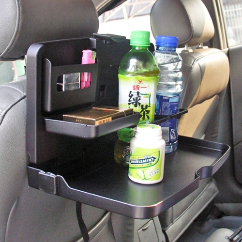 

SHUNWEI SD-1503 Vehicle Multi-function Foldable Tray Back Seat Table Drink Food Cup Holder Travel Dining Tray Organzier