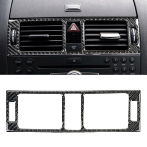 

Car Dashboard Air Conditioning Frame Carbon Fiber Decorative Sticker for Mercedes-Benz W204