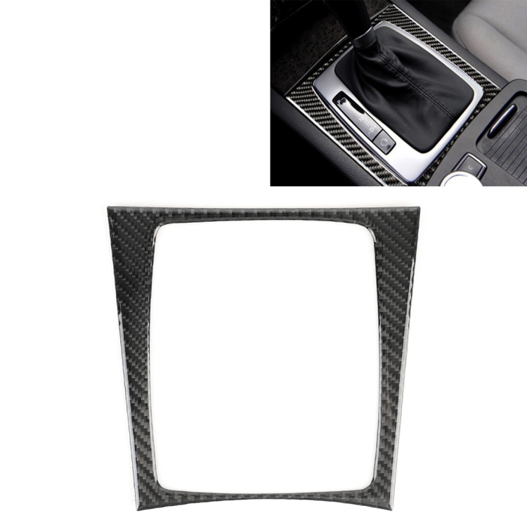 

Car Gear Outer Frame Carbon Fiber Decorative Sticker for Mercedes-Benz W204