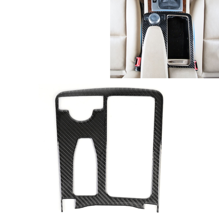 

Car Left Drive Water Cup Panel Carbon Fiber Decorative Sticker for Mercedes-Benz W204