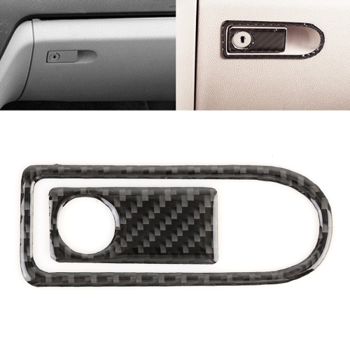 

2 PCS Car Passenger Seat Storage Box Handle Carbon Fiber Decorative Sticker for Mercedes-Benz W204