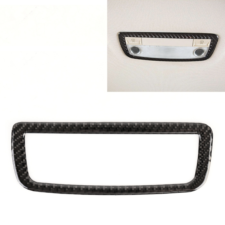 

Car Rear Dome Light Panel Carbon Fiber Decorative Sticker for Mercedes-Benz W204