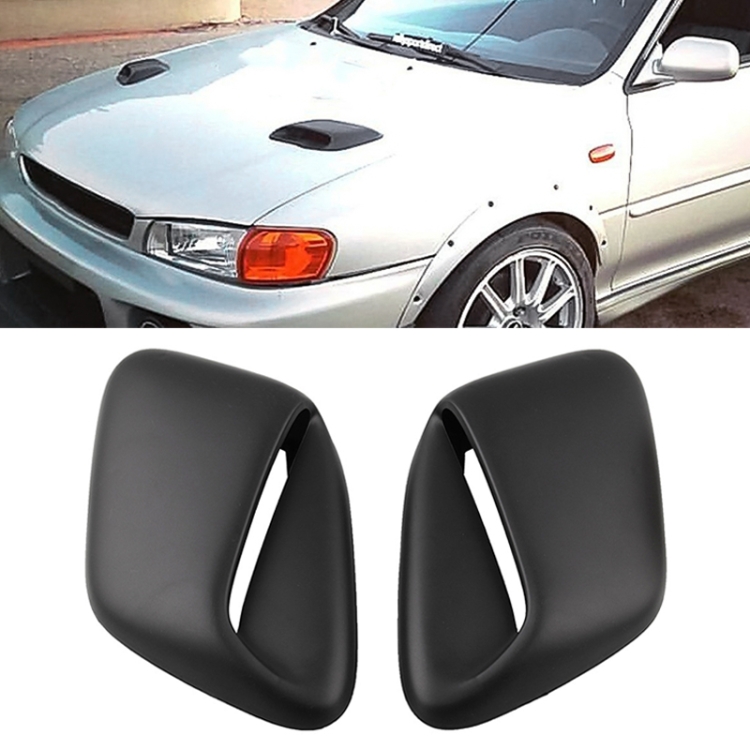 

2 PCS Car Air Intake Scoop Bonnet Hood Vent Louver Cooling Panel Trim Set for Subaru 1999-2001