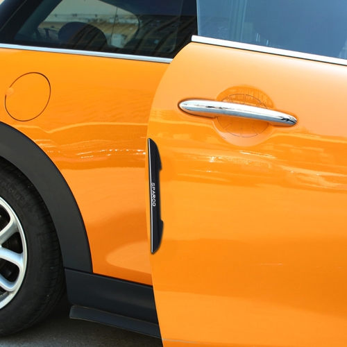 

4 PCS Car Plastic Anti-collision Stickers Car Door Protector Door Side Edge Sticker(Black)
