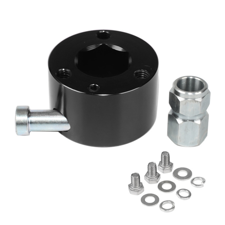 

Universal Aluminum Car Steering Wheel Quick Release Disconnect Hub 3/4 inch Shaft Size (Black)