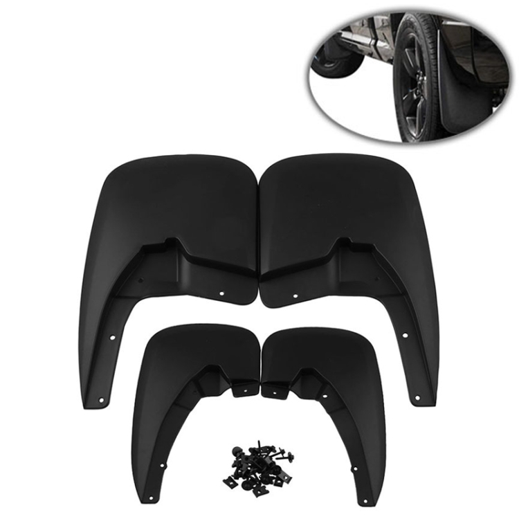 

4 PCS Car Fender Flares Wheel Eyebrow Black Not Painted Wheel Eyebrow for Dodge Ram 2009-2018