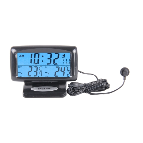 

SH-350-2 Multi-Function Digital Temperature Thermometer Alarm Clock LCD Monitor Battery Meter Detector Display