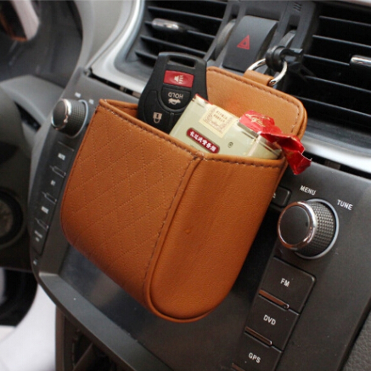 Color : Black Car Storage Car Air Vent Mobile Cellphone Pocket Bag Mini Portable Storage Bag Pouch Box Storage Organizer Carrying Case