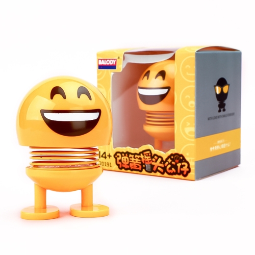 

Car Interior Simulation Shaking Head Toy Swinging Emoji Expression Decor Ornament 20191-6