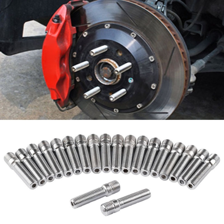 

20 PCS 5cm Universal Car Modification Extended Wheels Stud Conversion M14x1.5 to M12x1.5 Screw Adapter LN032 LN033 LN044