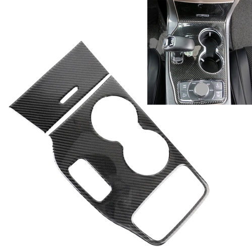 

2 PCS Car Water Cup Panel Carbon Fiber Decorative Sticker for Jeep Grand Cherokee 2014-2015