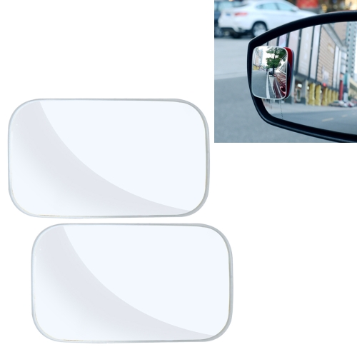 

3R-054 2 PCS Car Truck Square Blind Spot Rear View Wide Angle Mirror Blind Spot Mirror 360 Degree Adjustable Wide-angle Mirror, Size: 7*4cm