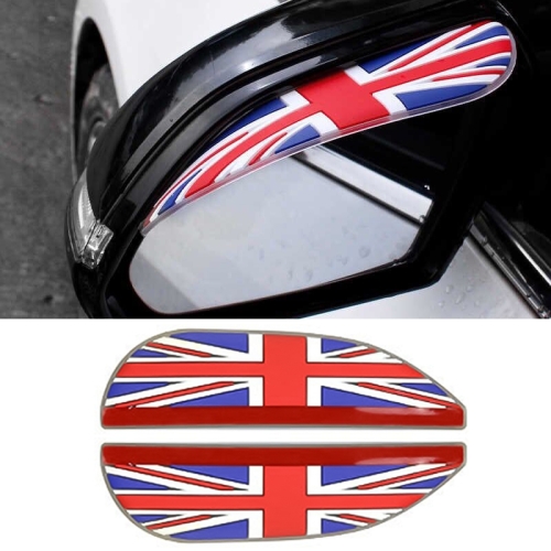 

1 Pair Colorful Flag Pattern Universal Car Rearview Mirror Rain Blades Car Back Mirror Eyebrow Rain Cover