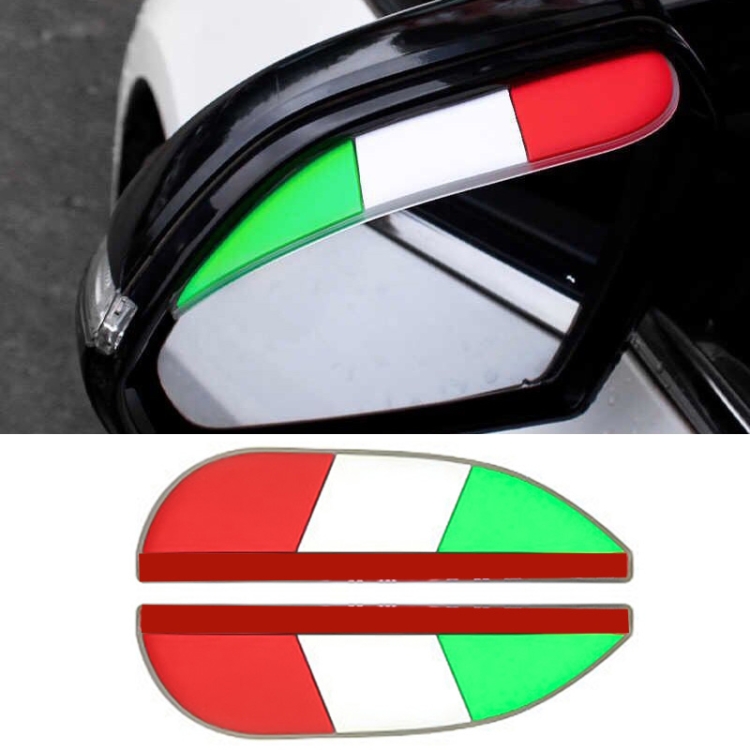 

1 Pair Green White Red Style Universal Car Rearview Mirror Rain Blades Car Back Mirror Eyebrow Rain Cover
