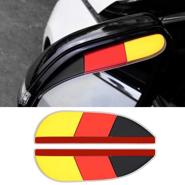 

1 Pair Black Red Yellow Style Universal Car Rearview Mirror Rain Blades Car Back Mirror Eyebrow Rain Cover