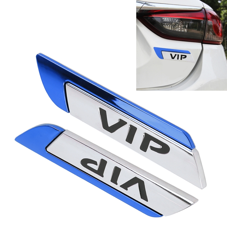 

2 PCS Car-Styling Sticker VIP Random Decorative Sticker (Blue)