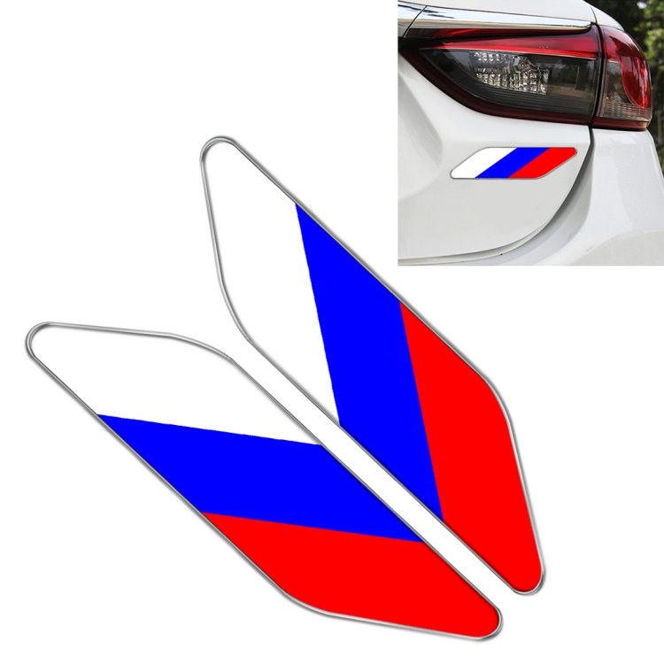 

2 PCS Russian Flag Pattern Car-Styling Sticker Random Decorative Sticker