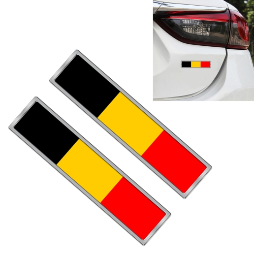 

2 PCS German Flag Pattern Rectangle Car-Styling Sticker Random Decorative Sticker