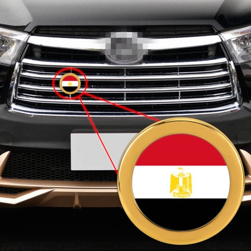 

Car-Styling Egyptian Flag Pattern Metal Front Grille Grid Insect Net Decorative Sticker Random Sticker, Diameter: 5.4cm(Gold)