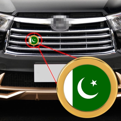 

Car-Styling Pakistan Flag Pattern Metal Front Grille Grid Insect Net Decorative Sticker Random Sticker, Diameter: 5.4cm (Gold)