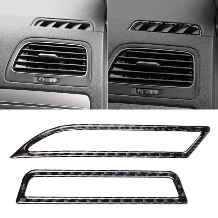 

Car Carbon Fiber Air Outlet Decorative Sticker for Volkswagen Golf 7 2013-2017