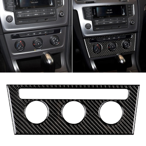 

Car Carbon Fiber Air Conditioning Rotary Button Decorative Sticker for Volkswagen Golf 7 2013-2017