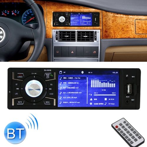 

SU-5018 4.1 inch Universal Car Radio Receiver MP5 Player, Support FM & AM & Bluetooth & TF Card with Remote Control