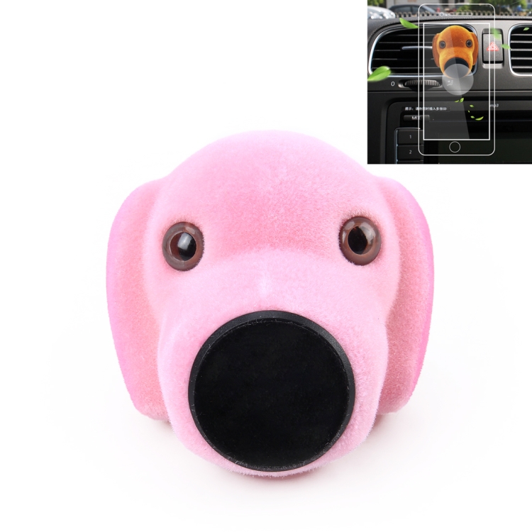 

Car Cartoon Diffuser Air Freshener Perfume Vent Clip Styling Magnetic Support Phone Holder (Pink)