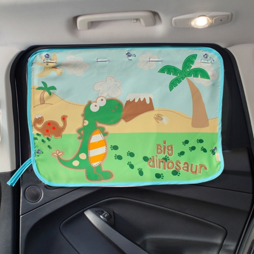 

Green Dinosaur Pattern Car Large Rear Window Sunscreen Insulation Window Sunshade Cover, Size: 70*50cm