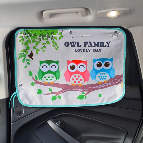 

Three Little eagles Pattern Car Large Rear Window Sunscreen Insulation Window Sunshade Cover, Size: 70*50cm